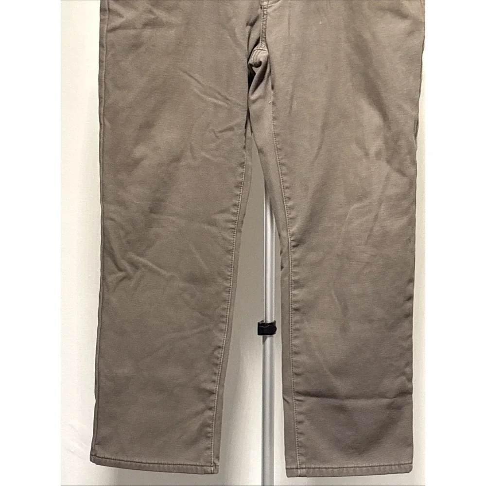 Weatherproof Vintage Men's Pants Size 36X32 Brown Khaki Regular Fit Flex Tech